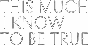 لوگوی رسمی فیلم This Much I Know to Be True (2022)
