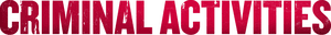 لوگوی رسمی فیلم Criminal Activities (2015)