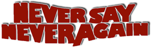 لوگوی رسمی فیلم Never Say Never Again (1983)