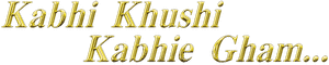 لوگوی رسمی فیلم Kabhi Khushi Kabhie Gham (2001)