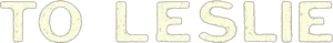 لوگوی رسمی فیلم To Leslie (2022)