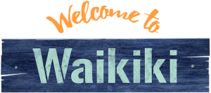 لوگوی رسمی سریال Welcome to Waikiki (2018)