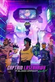 پوستر رسمی سریال Captain Laserhawk: A Blood Dragon Remix (2023)