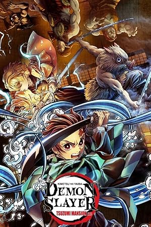پوستر رسمی انیمه Demon Slayer: Kimetsu no Yaiba - Tsuzumi Mansion Arc (2021)