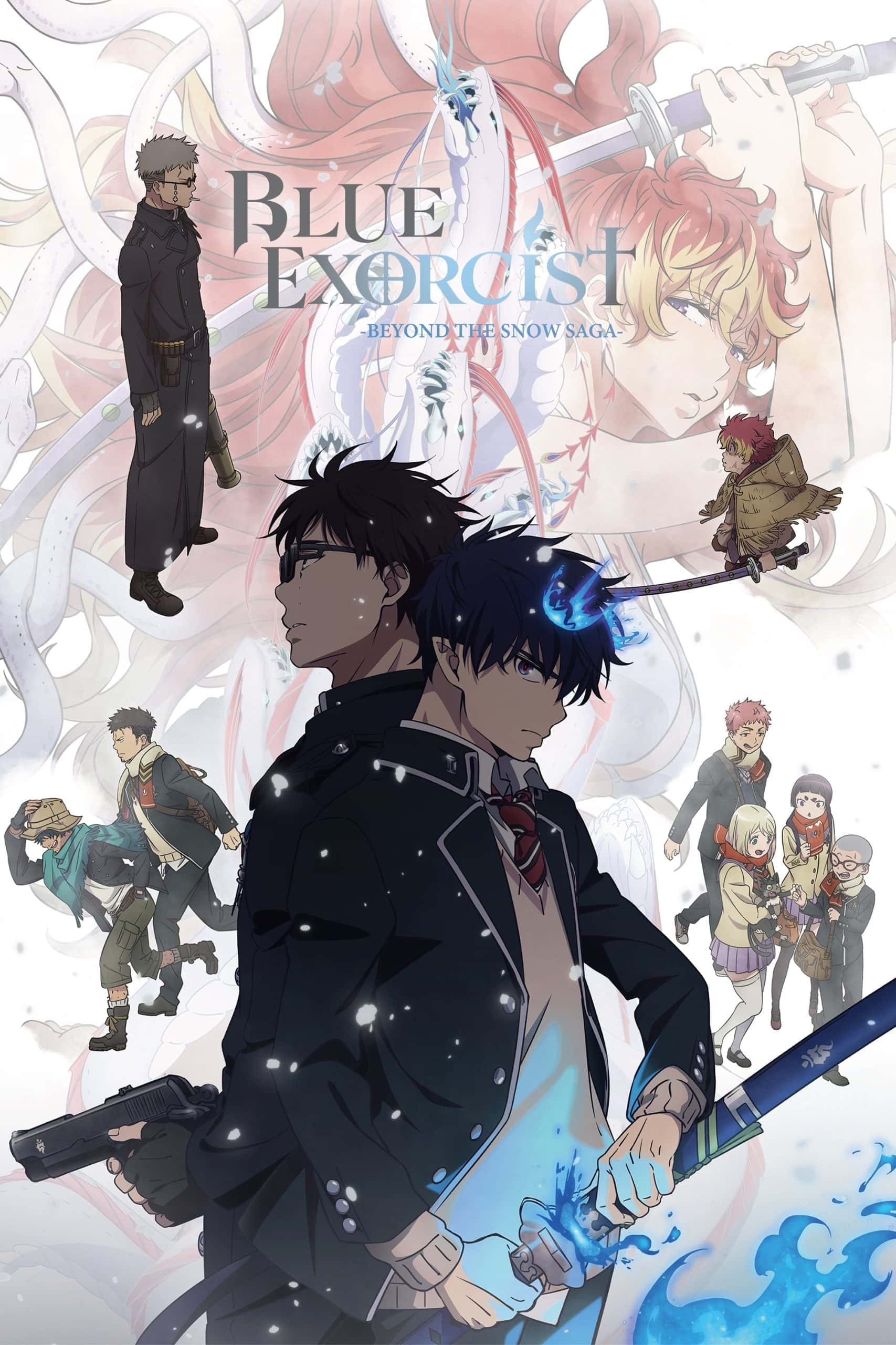 پوستر رسمی انیمه Blue Exorcist -The Blue Night Saga (2025)